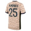 Camisetas Paris Saint Germain Nuno Mendes 25 4ª Jordan 2023-24 - Hombre